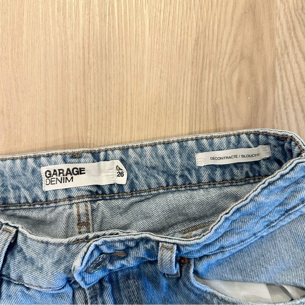 Garage Denim Light Wash Slouchy Jeans - Picture 3 of 8